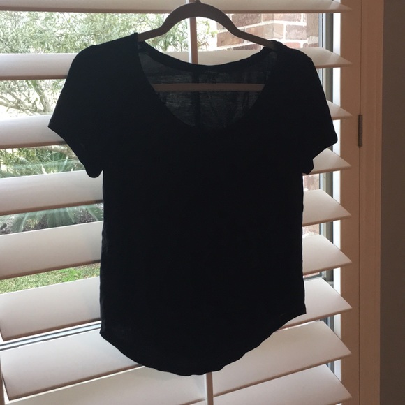 Soft black t-shirt from Ann Taylor. Size Small. - Picture 1 of 3